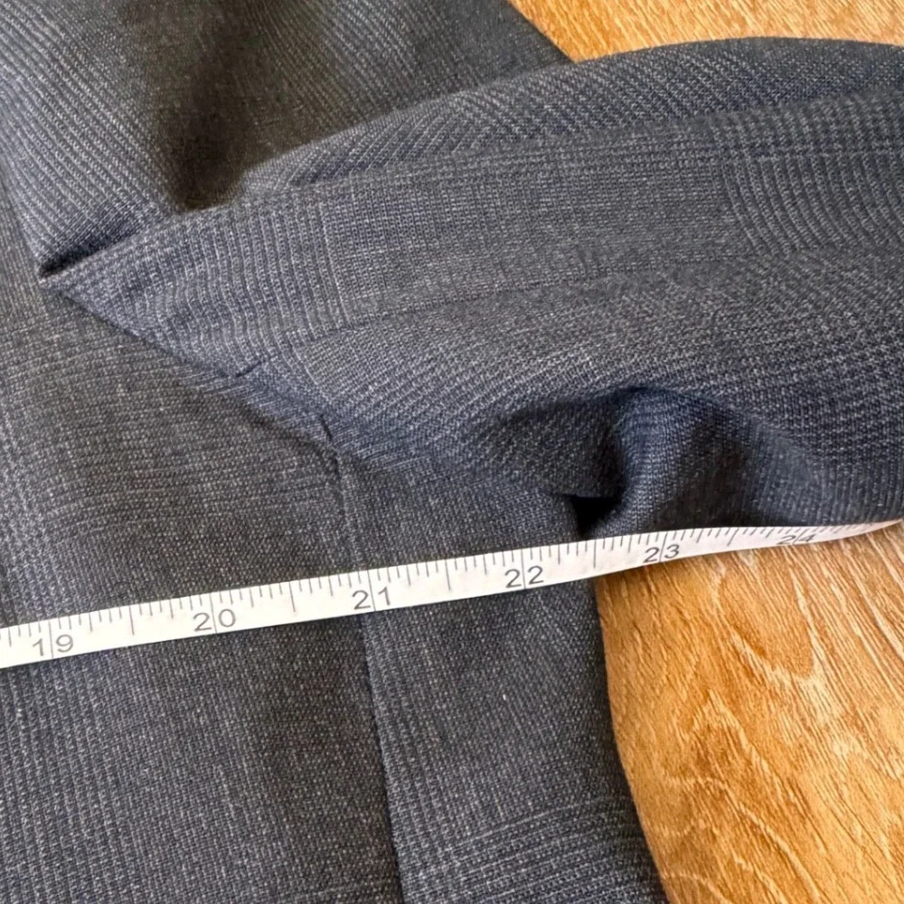 Lanvin Paris Charcoal Vintage Mens Virgin Wool Blazer Sport Coat Size XL